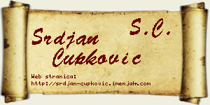 Srđan Čupković vizit kartica
